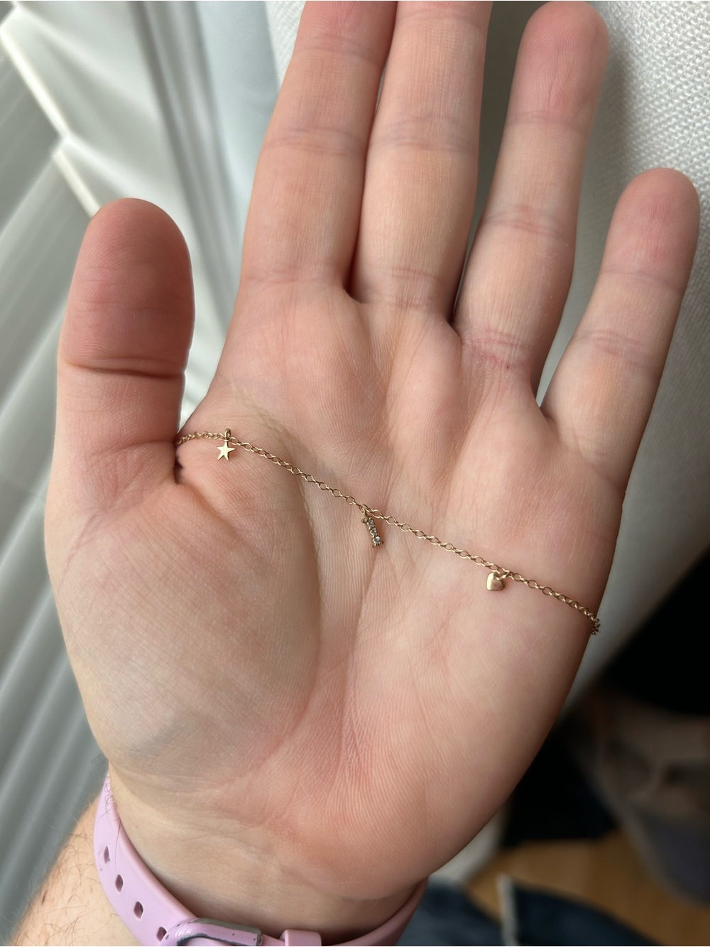 Catbird Confetti Three Gold Charm Necklace